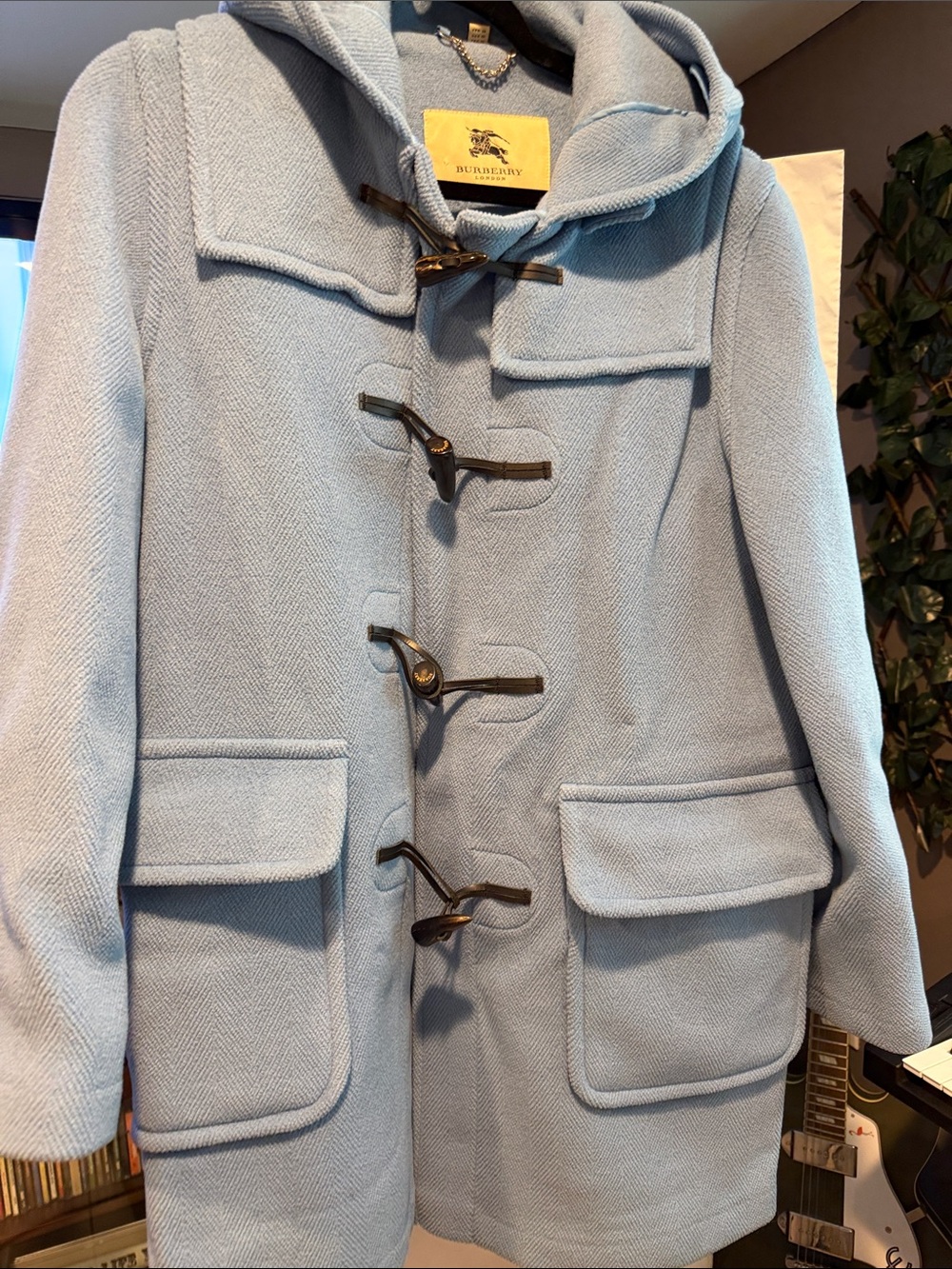 VINTAGE BURBERRY LONDON BLUE Toggle Coat - Women’s 💯 % Wool. Made in England. 10 - Picture 7 of 8
